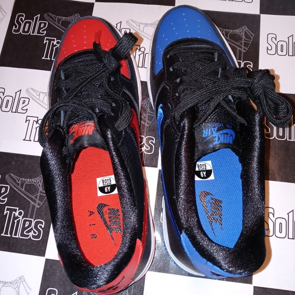 Nike Air Force 1 LV8 82 Low AF1 Bred & Royal - Picture 5 of 8